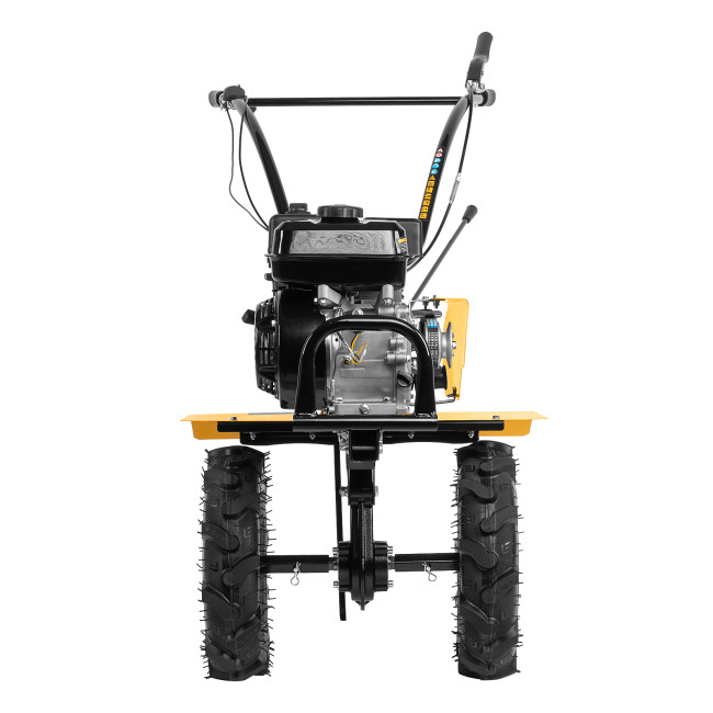 Мотоблок DPT-270, 7 л.с., ремен.сцеп, шир 85 см, глуб 35 см,фрез 3х4,ШОМ,скор 2В/1Н,кол 8" Denzel в Казани