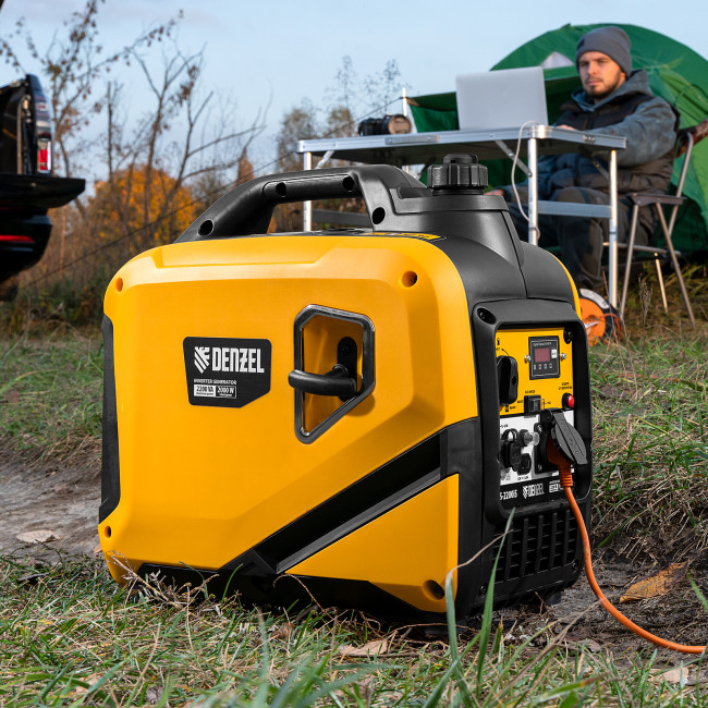 Генератор инверторный GS-2200iS, 2,2 кВт, 230 В, закрытый корпус, ручной старт DENZEL в Казани Генератор инверторный GS-2200iS, 2,2 кВт, 230 В, закрытый корпус, ручной старт DENZEL в Казани