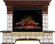 Каминокомплект Pierre Luxe - Темный дуб / Белый с очагом Symphony 26'' DF2624L-INT