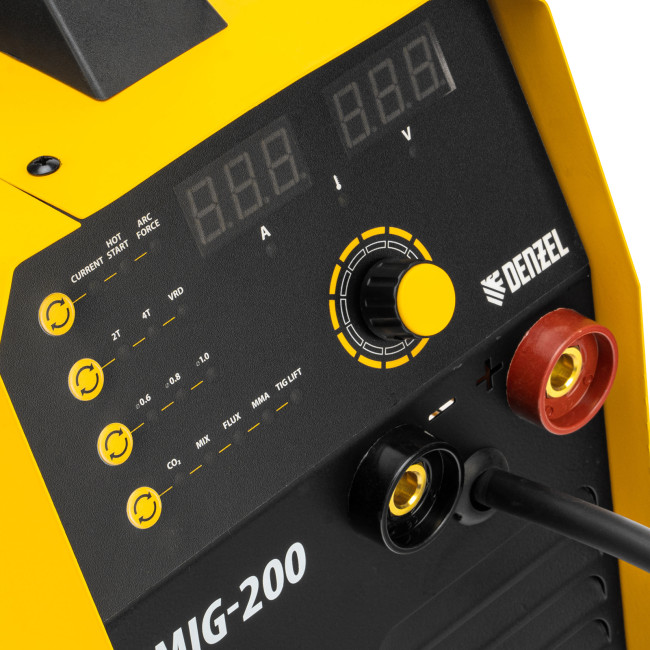 Аппарат инвертор. полуавтомат. cварки IMIG-200, 200 А, ПВ 60%, катушка 5 кг Denzel в Казани Аппарат инвертор. полуавтомат. cварки IMIG-200, 200 А, ПВ 60%, катушка 5 кг Denzel в Казани