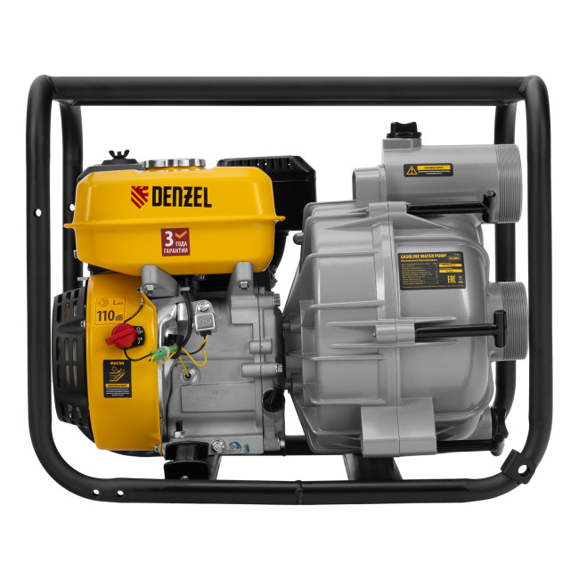Мотопомпа бензиновая для грязной воды PX-80D7, 7 л.с., 3", 1300 л/мин, глуб 8 м,напор 30 м Denzel в Казани