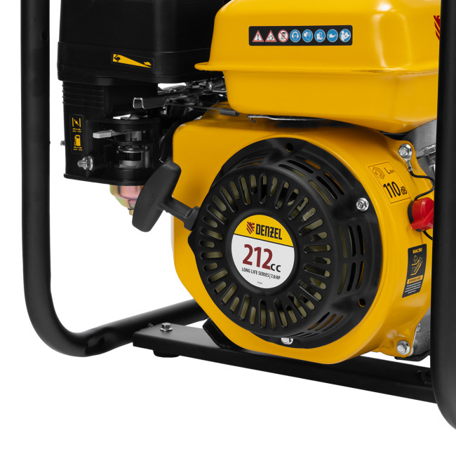 Мотопомпа бензиновая для грязной воды PX-80D7, 7 л.с., 3", 1300 л/мин, глуб 8 м,напор 30 м Denzel в Казани