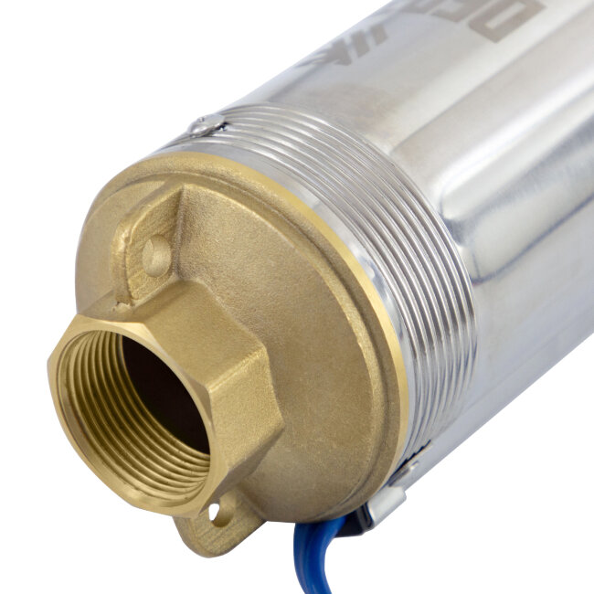 Скважинный насос DWC-4-140, центробежный, диаметр 4", 2000 Вт, 6000 л/ч, напор 140 м Denzel в Казани