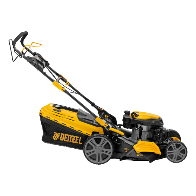 Газонокосилка бензиновая GLD-520SP, 196 куб.см, ширина 52 см, привод, 7 уровней,травосборник 60 л Denzel в Казани