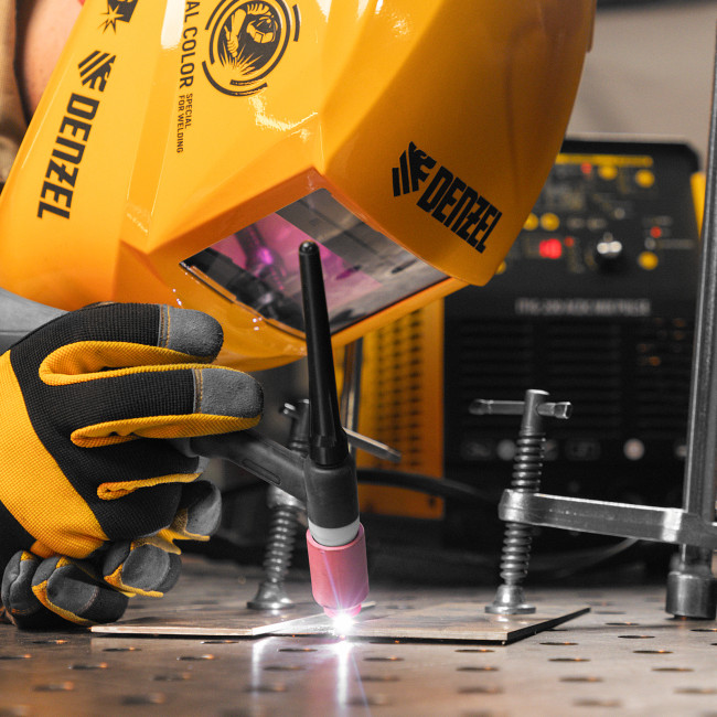 Аппарат инвертор. аргонодуговой сварки ITIG-200 ACDC Mix Pulse, 200 А, ПВ 60% Denzel в Казани