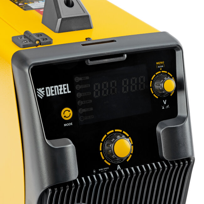 Аппарат инвертор. полуавтомат. cварки IMIG-185SDR, 180 А, ПВ 60%, катушка 5 кг Denzel в Казани Аппарат инвертор. полуавтомат. cварки IMIG-185SDR, 180 А, ПВ 60%, катушка 5 кг Denzel в Казани