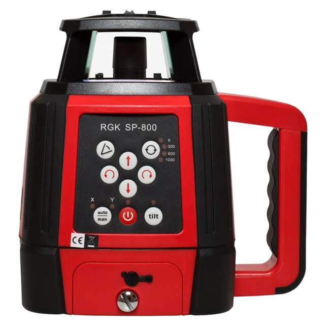 Комплект: ротационный нивелир RGK SP-800 + элевационный штатив RGK SH-170 + рейка RGK LR-2 + дальномер RGK DL100 в Казани