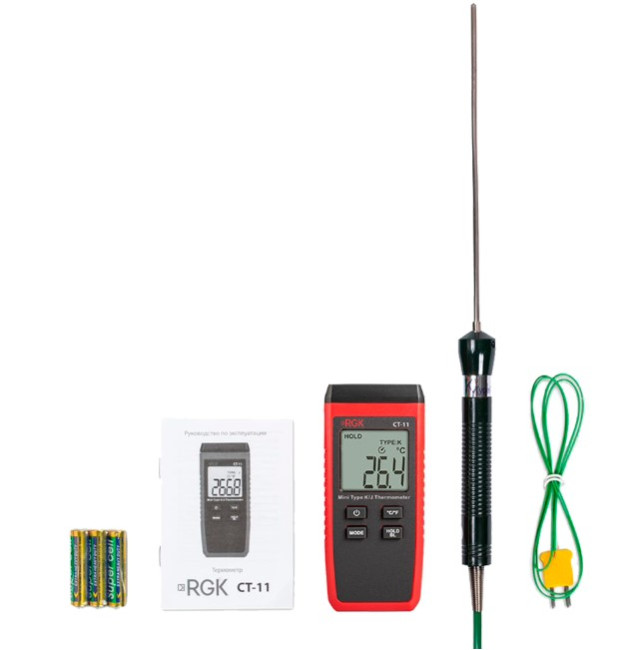 Термометр RGK CT-11 с погружным зондом температуры TR-10W в Казани