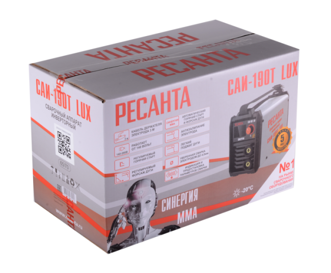 Сварочный аппарат инверторный РЕСАНТА САИ-190T LUX в Казани