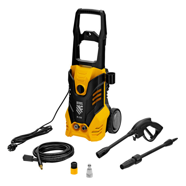Моечная машина высокого давления R-135, 1800 Вт, 135 бар, 6 л/мин, колесная Denzel в Казани