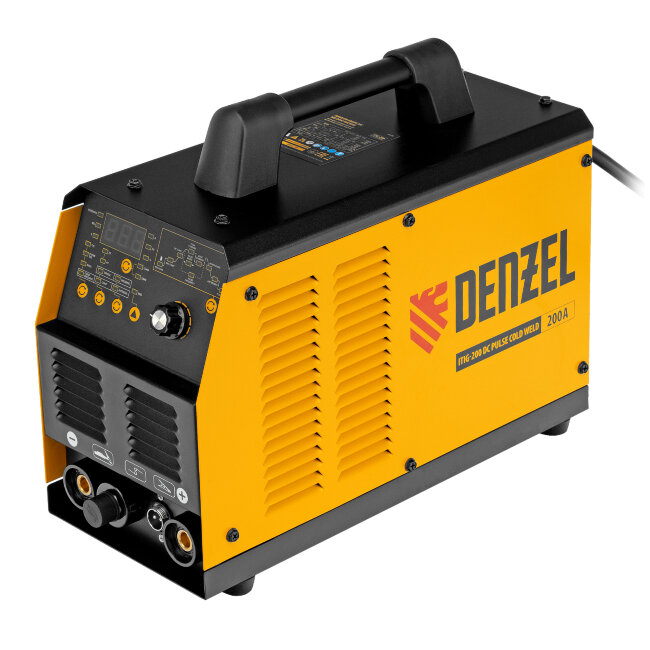 Аппарат инвертор. аргонодуговой сварки ITIG-200 DС Pulse Cold Weld, 200 А, ПВ 60% Denzel в Казани
