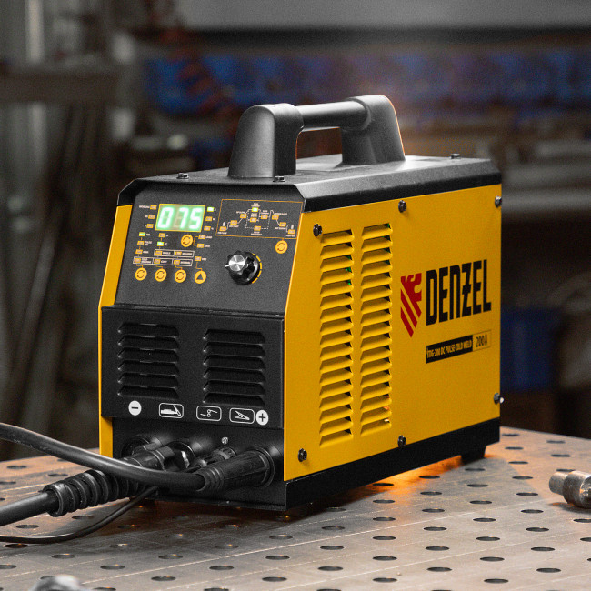Аппарат инвертор. аргонодуговой сварки ITIG-200 DС Pulse Cold Weld, 200 А, ПВ 60% Denzel в Казани