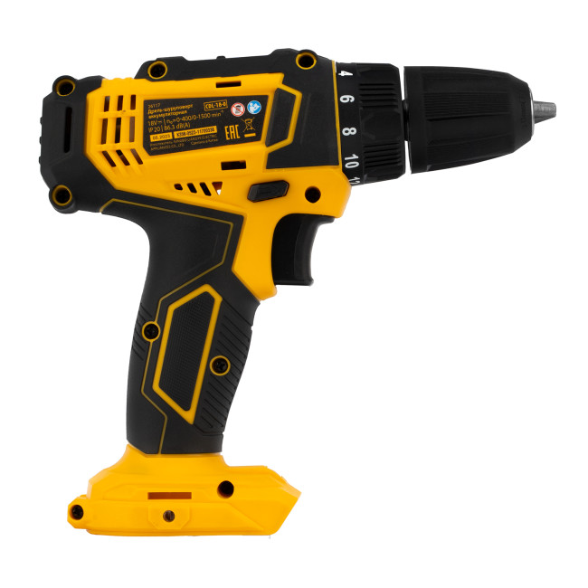 Дрель-шуруповерт аккумуляторная CDL-18-0, Li-Ion, 18 В Denzel в Казани