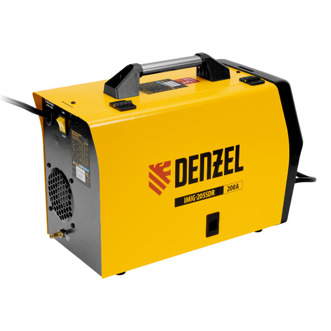 Аппарат инвертор. полуавтомат. cварки IMIG-205SDR, 200 А, ПВ 60%, катушка 5 кг Denzel в Казани Аппарат инвертор. полуавтомат. cварки IMIG-205SDR, 200 А, ПВ 60%, катушка 5 кг Denzel в Казани