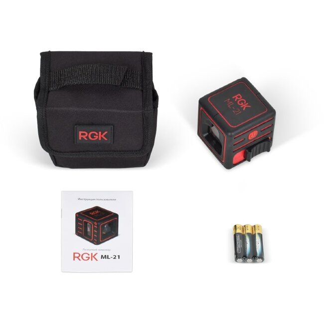 Комплект: лазерный уровень RGK ML-21 + штатив RGK F130 в Казани Комплект: лазерный уровень RGK ML-21 + штатив RGK F130 в Казани