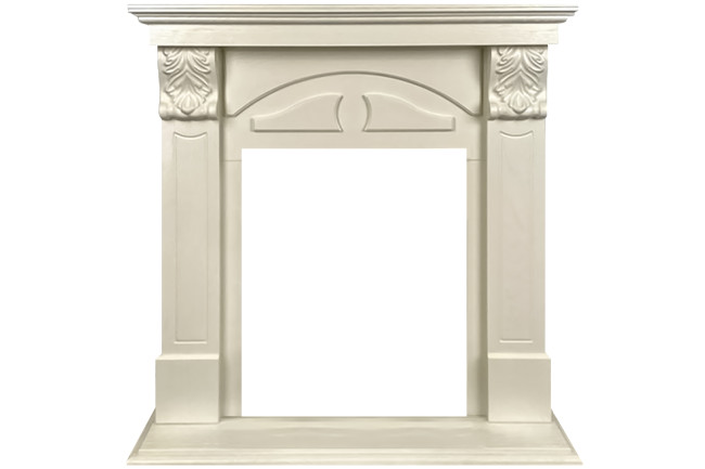 Портал Royal Flame Dublin (деревянный) RUSTIC (Разборный) - Слоновая кость в Казани