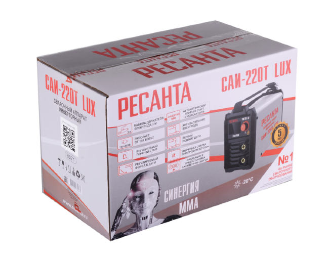 Сварочный аппарат инверторный РЕСАНТА САИ-220T LUX в Казани