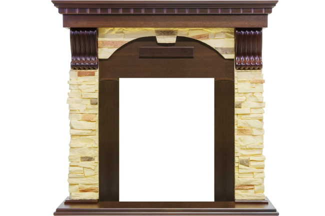 Каминокомплект Dublin - Темный дуб / Сланец с очагом Cavendish в Казани Каминокомплект Dublin - Темный дуб / Сланец с очагом Cavendish в Казани