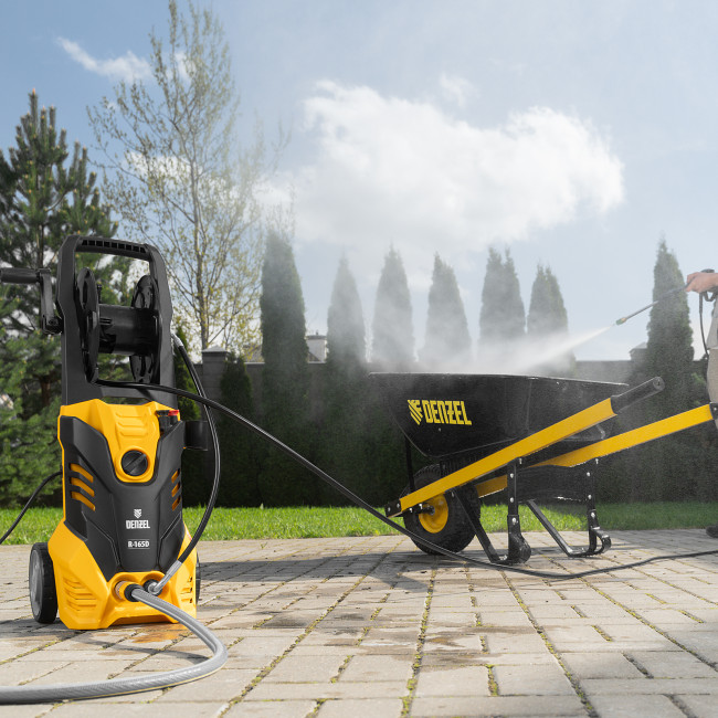 Моечная машина высокого давления R-165D, 2200 Вт, 165 бар, 7 л/мин, с барабаном Denzel в Казани