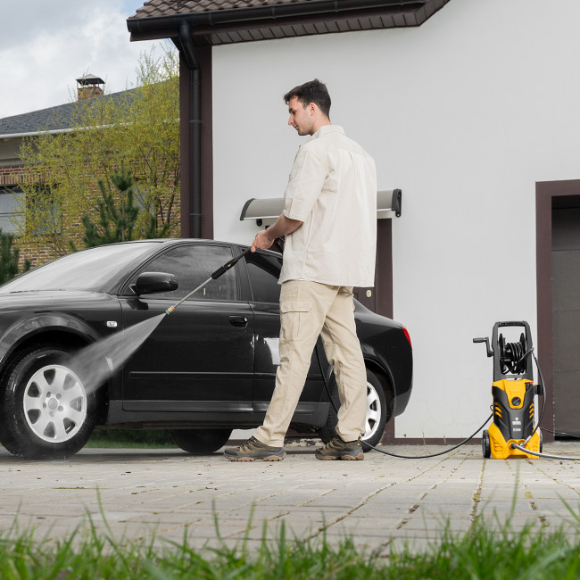 Моечная машина высокого давления R-165D, 2200 Вт, 165 бар, 7 л/мин, с барабаном Denzel в Казани