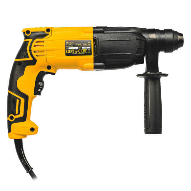 Перфоратор электрический RH-650-18, SDS-plus, 650 Вт, 2.0 Дж, 3 плюс 1 режим Denzel в Казани Перфоратор электрический RH-650-18, SDS-plus, 650 Вт, 2.0 Дж, 3 плюс 1 режим Denzel в Казани