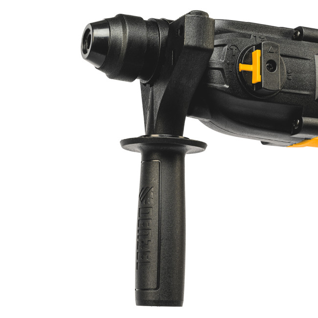 Перфоратор электрический RH-650-18, SDS-plus, 650 Вт, 2.0 Дж, 3 плюс 1 режим Denzel в Казани Перфоратор электрический RH-650-18, SDS-plus, 650 Вт, 2.0 Дж, 3 плюс 1 режим Denzel в Казани