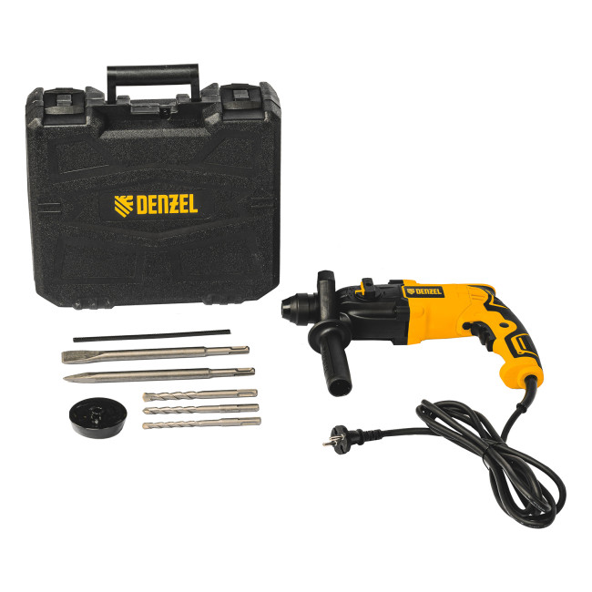 Перфоратор электрический RH-650-18, SDS-plus, 650 Вт, 2.0 Дж, 3 плюс 1 режим Denzel в Казани Перфоратор электрический RH-650-18, SDS-plus, 650 Вт, 2.0 Дж, 3 плюс 1 режим Denzel в Казани