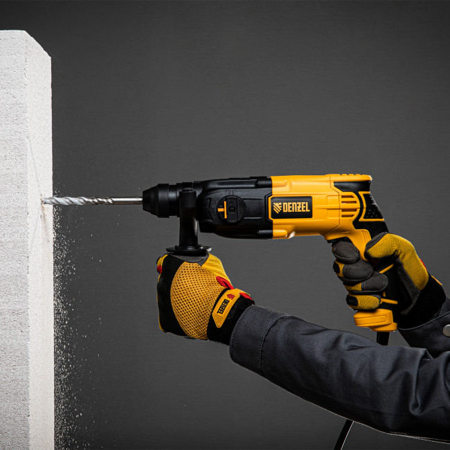 Перфоратор электрический RH-650-18, SDS-plus, 650 Вт, 2.0 Дж, 3 плюс 1 режим Denzel в Казани Перфоратор электрический RH-650-18, SDS-plus, 650 Вт, 2.0 Дж, 3 плюс 1 режим Denzel в Казани