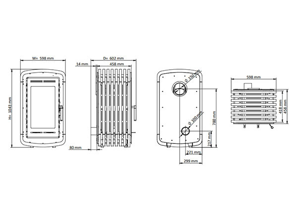 Печь-камин Fogo Montanha Natura S500H в Казани Печь-камин Fogo Montanha Natura S500H в Казани