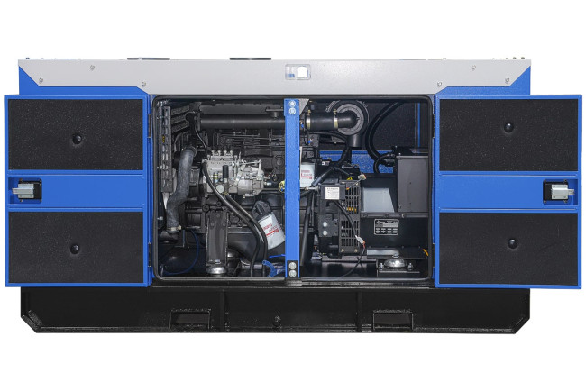 Дизельный генератор ТСС АД-20С-Т400 в шумозащитном кожухе в Казани