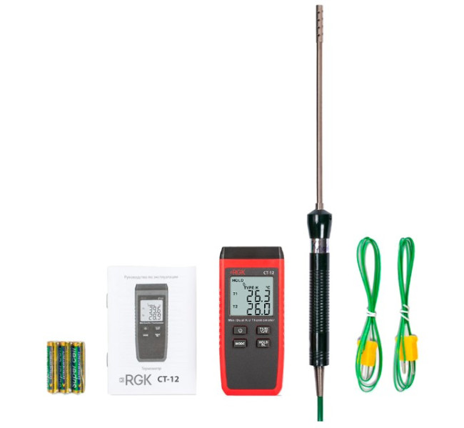 Термометр RGK CT-12 с зондом температуры воздуха TR-10A в Казани