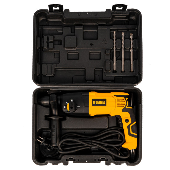 Перфоратор электрический RH-750-24, SDS-plus, 750 Вт, 2.5 Дж, 3 режима Denzel в Казани Перфоратор электрический RH-750-24, SDS-plus, 750 Вт, 2.5 Дж, 3 режима Denzel в Казани