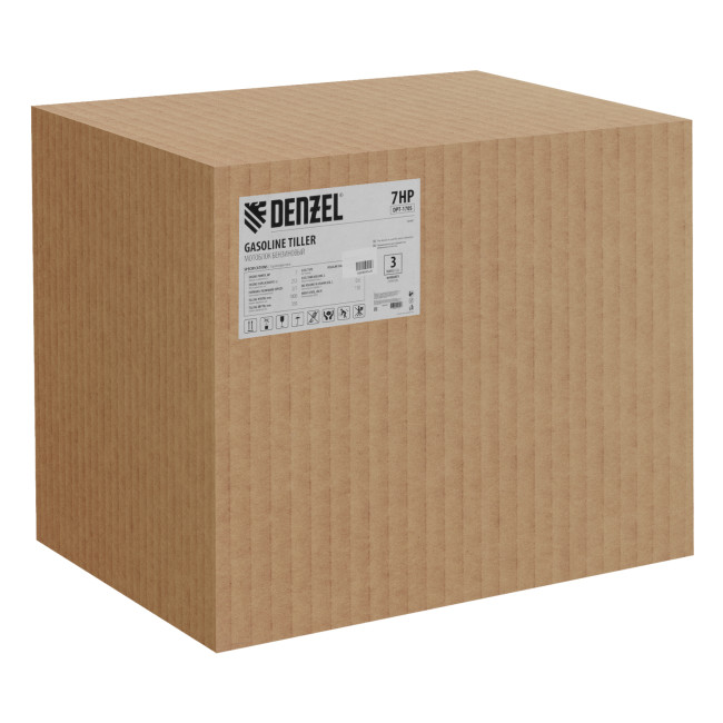 Мотоблок DPT-170S, 7 л.с., ремен.сцеп, фрез 3х4, ШОМ, передачи 2В/1Н Denzel в Казани