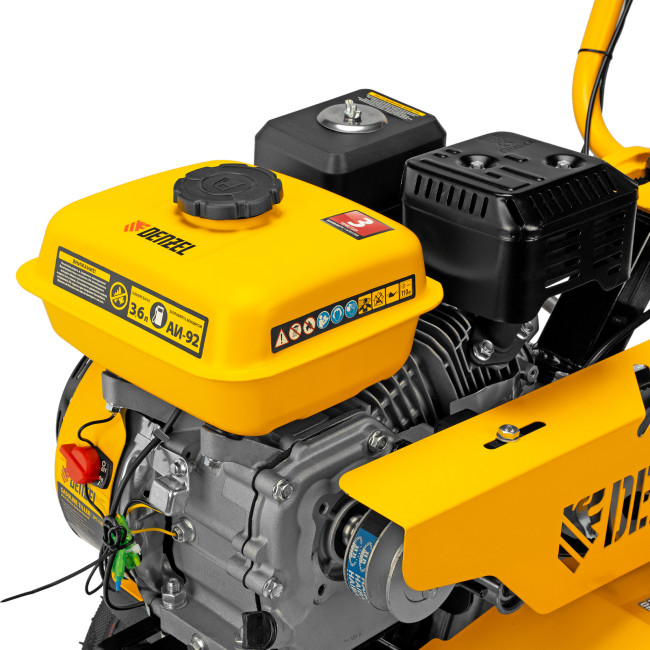 Мотоблок DPT-170S, 7 л.с., ремен.сцеп, фрез 3х4, ШОМ, передачи 2В/1Н Denzel в Казани