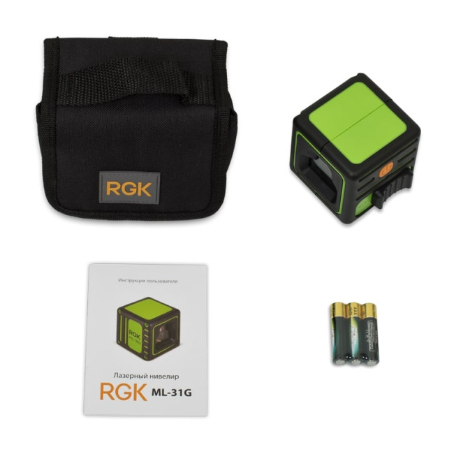 Комплект: лазерный уровень RGK ML-31G + штатив RGK F170 в Казани