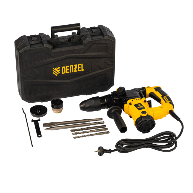 Перфоратор электрический RHV-1100-26, SDS-plus, 1100 Вт, 4 Дж, 3 режима Denzel в Казани