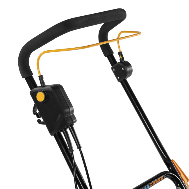 Газонокосилка электрическая GM-1200, 1200 Вт, ширина 32 см, 3 уровня, травосборник 25 л. Denzel в Казани