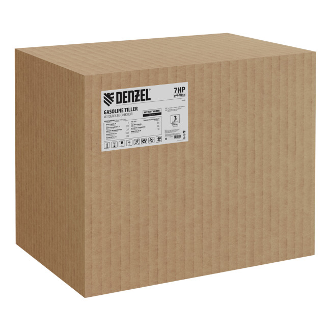 Мотоблок DPT-270SB, 7 л.с., ремен.сцеп, фрез 3х4, ШОМ, без колес, передачи 2В/1Н Denzel в Казани Мотоблок DPT-270SB, 7 л.с., ремен.сцеп, фрез 3х4, ШОМ, без колес, передачи 2В/1Н Denzel в Казани