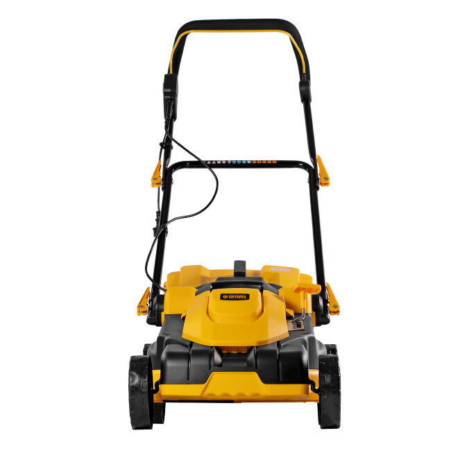 Газонокосилка электрическая GM-2000, 2000 Вт, ширина 43 см, 6 уровней, травосборник 45 л. Denzel в Казани