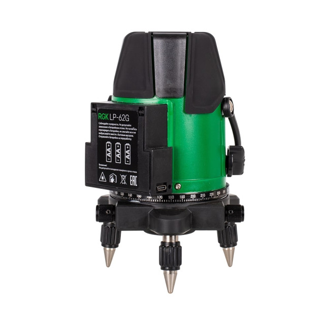 Лазерный уровень RGK LP-62G + штатив RGK LET-170 в Казани
