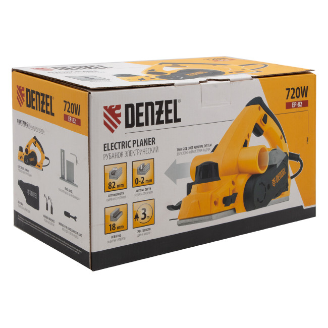 Рубанок электрический EP-82, 720 Вт, 82 мм Denzel в Казани Рубанок электрический EP-82, 720 Вт, 82 мм Denzel в Казани