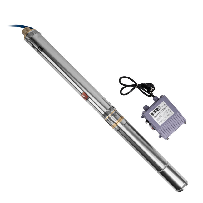 Скважинный насос DWC-3-60, центробежный, диаметр 3", 800 Вт, 3300 л/ч, напор 60 м Denzel в Казани