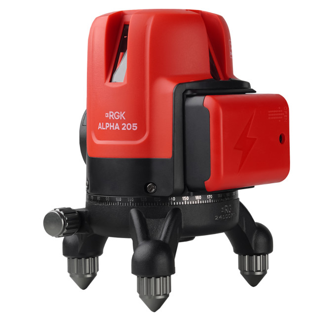 Лазерный уровень RGK ALPHA 205 с зелёным лучом в Казани