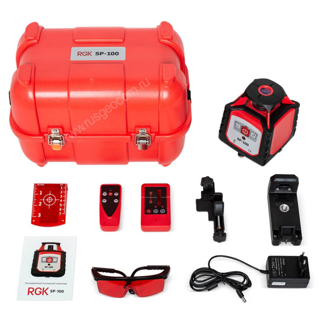 Ротационный нивелир RGK SP-100 с калибровкой в Казани