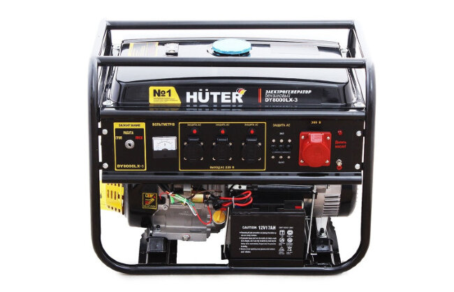 Портативный бензогенератор HUTER DY8000LX-3 в Казани