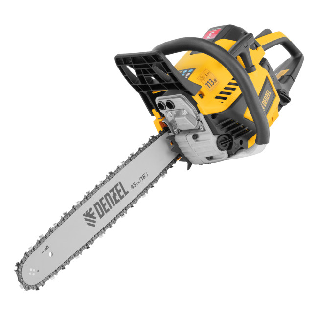 Пила цепная бензиновая DS-5218, шина 45 см, 52 см3, 3 л.с, шаг 0,325, паз 1,5 мм, 72 звена Denzel в Казани