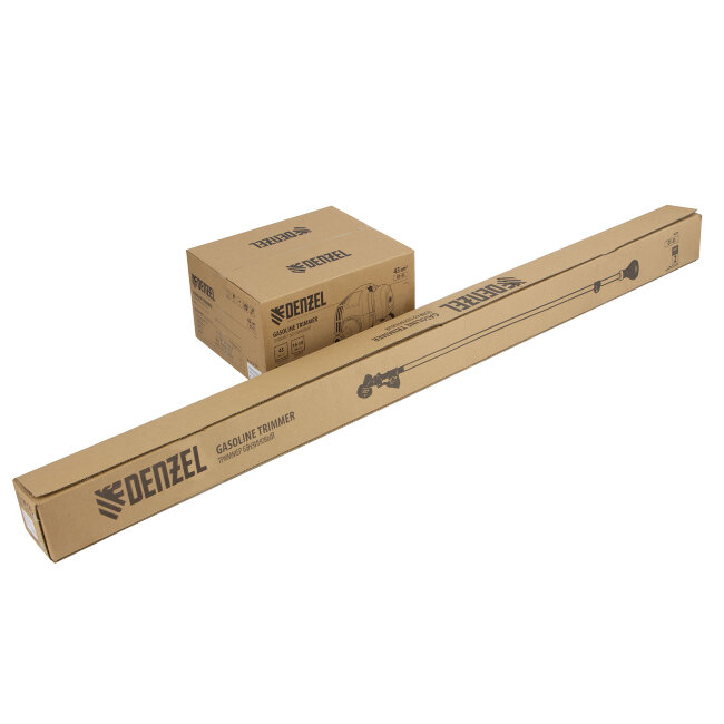 Триммер бензиновый DT 43, 43 см3, 2.5 л. с, неразъемная штанга, состоит из 2 частей Denzel в Казани