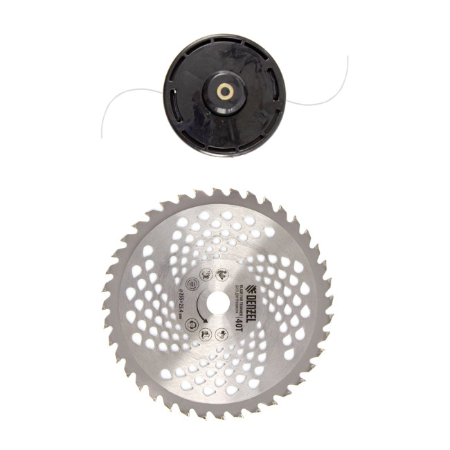 Триммер бензиновый DT 43, 43 см3, 2.5 л. с, неразъемная штанга, состоит из 2 частей Denzel в Казани