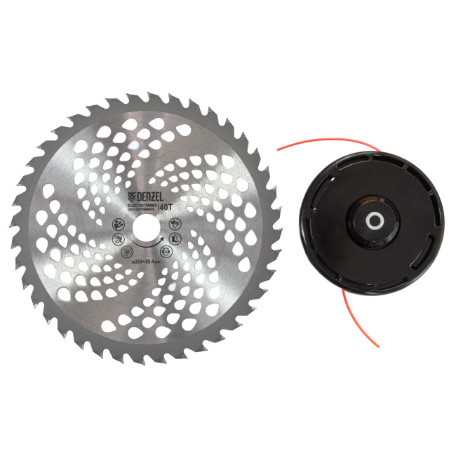 Триммер бензиновый DT 43, 43 см3, 2.5 л. с, неразъемная штанга, состоит из 2 частей Denzel в Казани