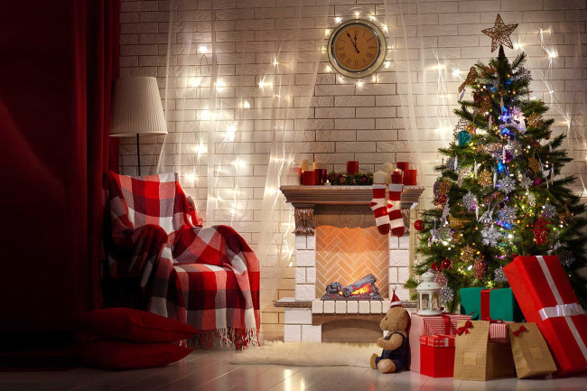 Каминокомплект Pierre Luxe угловой - Темный дуб / Сланец с очагом Fobos FX M Black RC в Казани